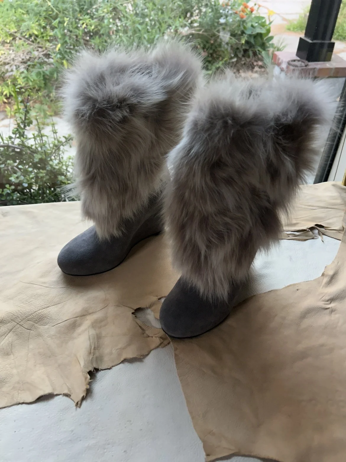 Alfredo Bannister Leather Shoes with Fur Spats — Solekeeper