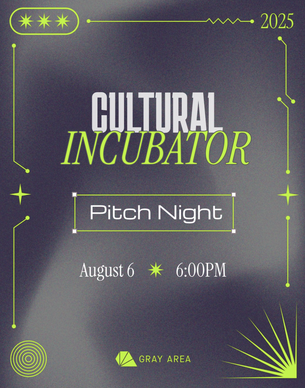 CULTURAL INCUBATOR | PITCH NIGHT