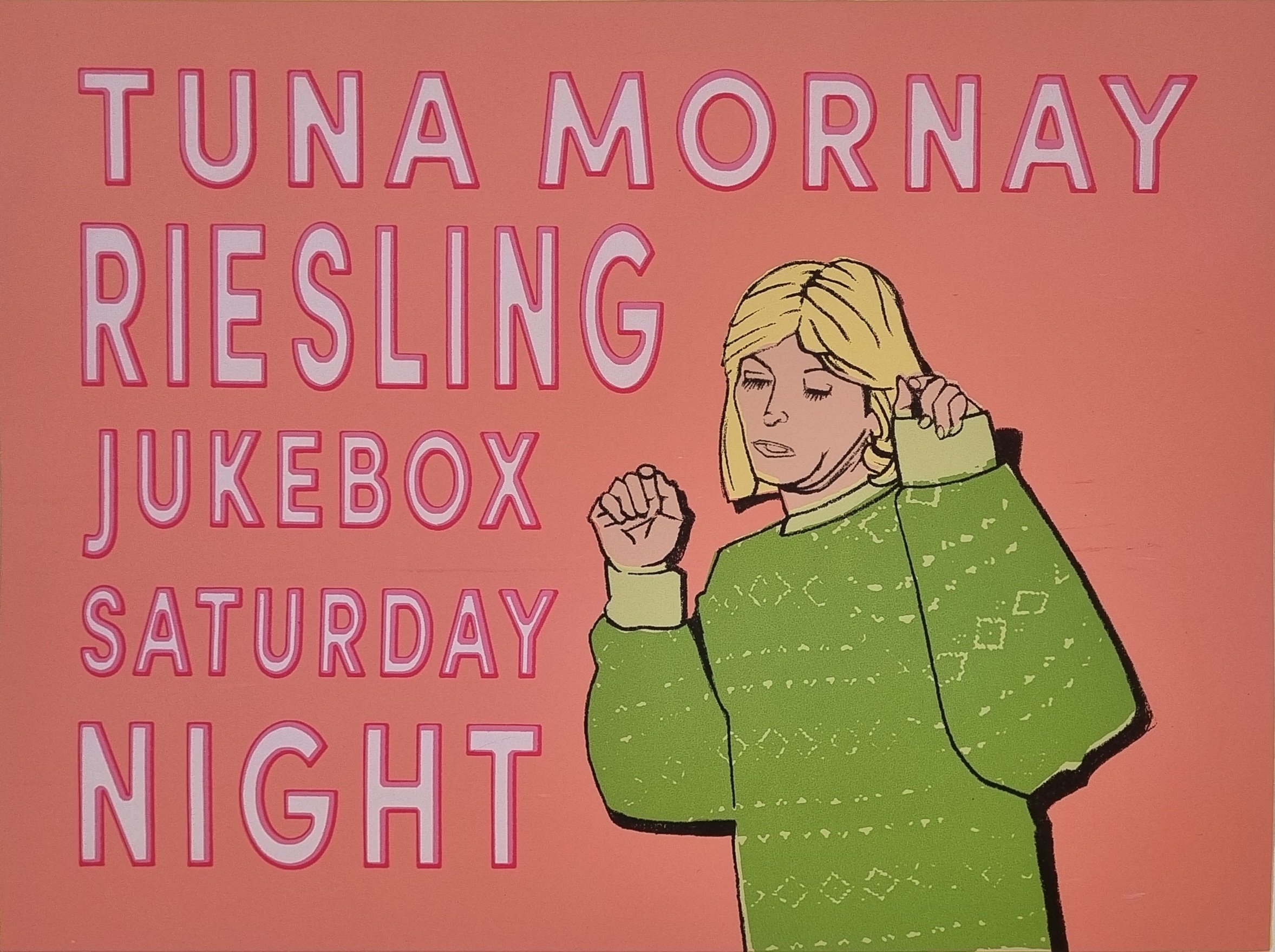 "Saturday Night" 2024
Silk Screen print on 250gsm paper
29 x 39 cm
Edition of 10