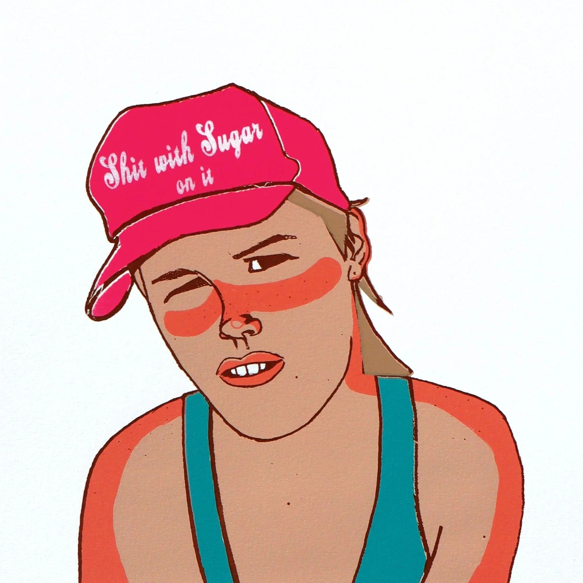 Trucker Hat - Shit with Sugar on it