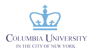 Columbia University logo with a blue crown above the name 'Columbia University in the City of New York'.