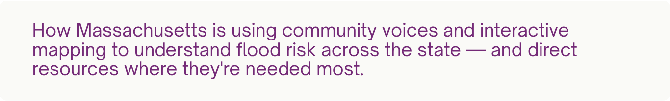 Massachusetts Statewide Flood Vulnerability Assessment