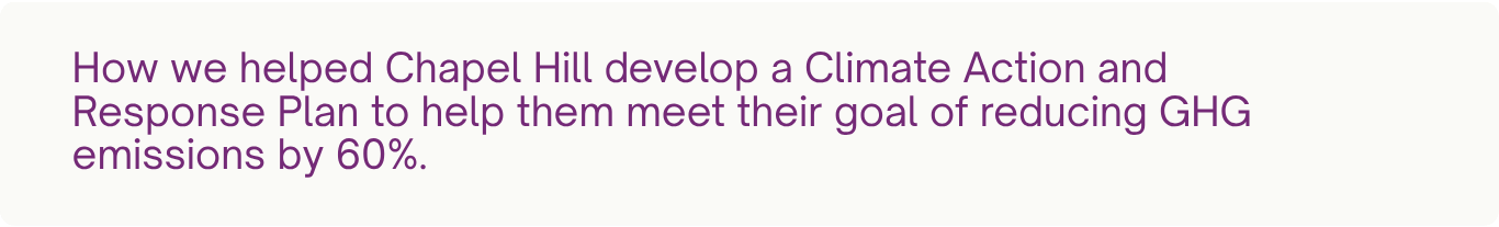 Chapel Hill Climate Action Plan