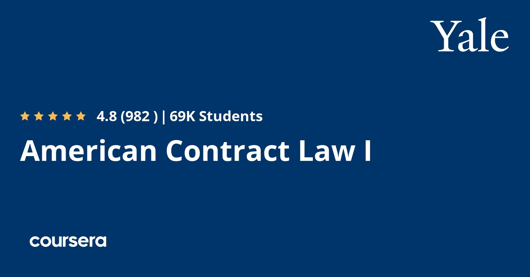Owner is a current Yale student studing American Contract Law.