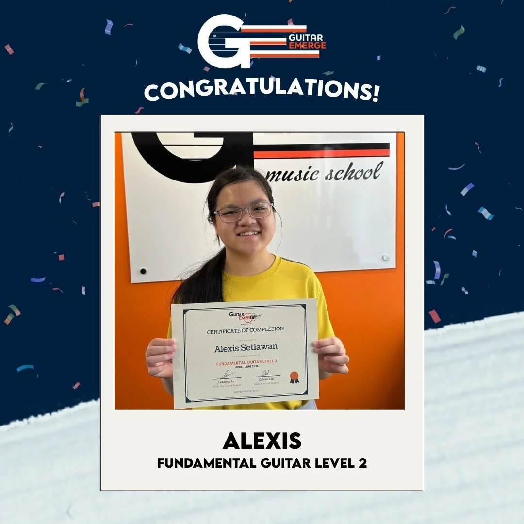 Congratulations to all our students who progressed to the next level! Here in Guitar Emerge, our students&rsquo; progress are tracked based on clearing our different syllabus levels! Join us today and level up your guitar skills today! #guitar #guita