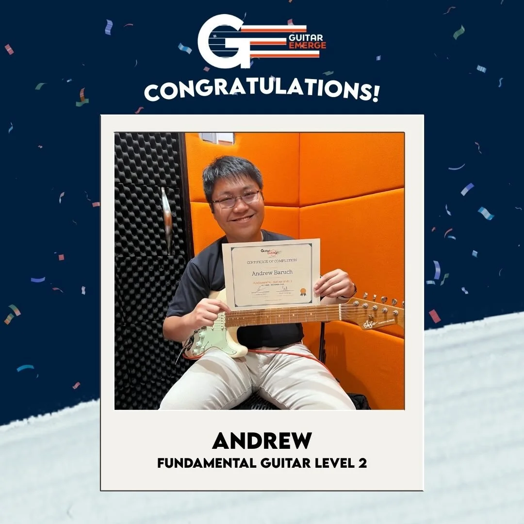 Congratulations to Andrew, Jozelle and Jovan for progressing to the next level! May you continue to achieve greater heights with your instruments! We monitor our students&rsquo; progress as they move through the different levels of our syllabus. If y