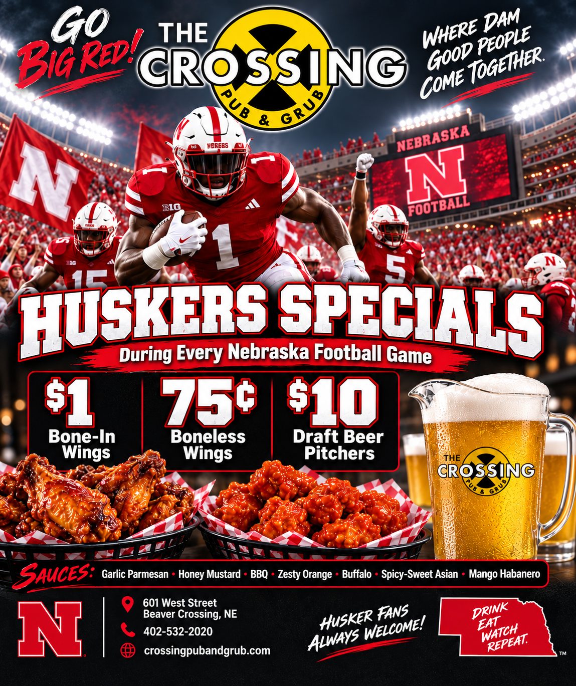 Husker Game Day $1 Wings