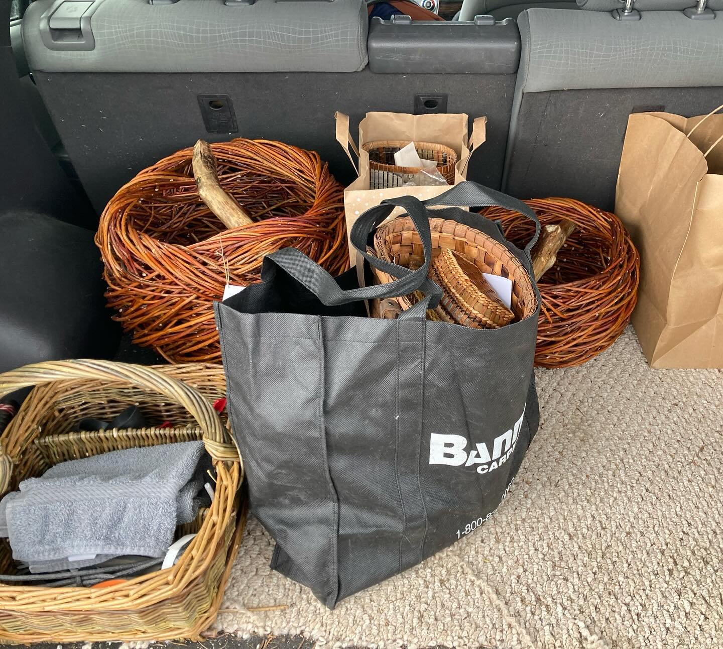 I&rsquo;ve been island hopping the last couple of days (Vancouver Island, Gabriola Island and Saltspring island) gathering up baskets from some of the amazing artists who will have their work in the upcoming Explorations in Basketry exhibit @tidalart