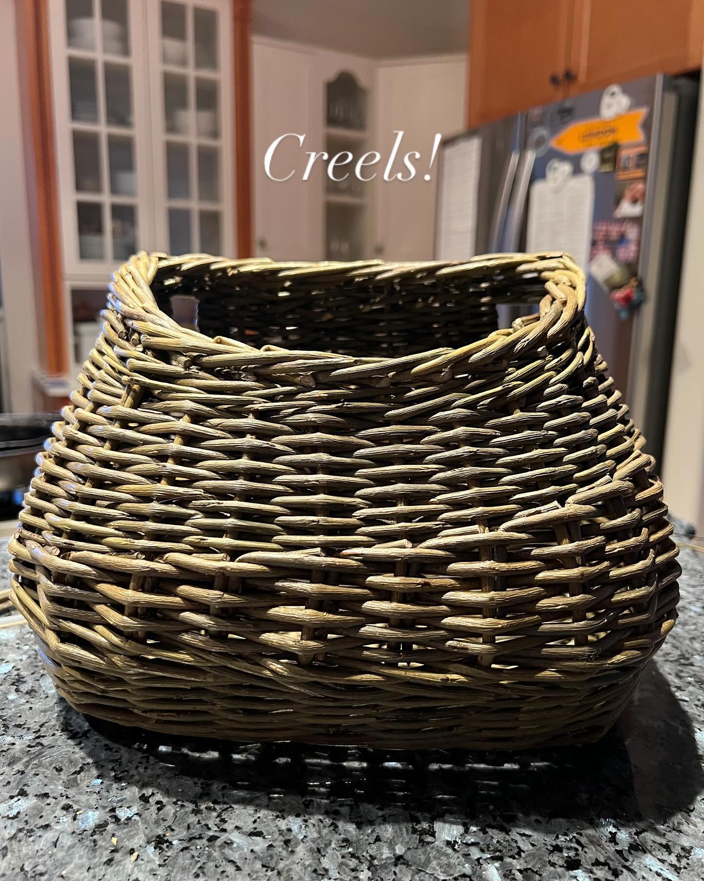 The &lsquo;Canadian Four&rsquo; who went to England this Summer got together to make creels (and a tray) this weekend. Thank you @blithfieldwillow for the excellent video tuition👍😁🧺 We have to wait for our willow to dry to make the lids, I&rsquo;m