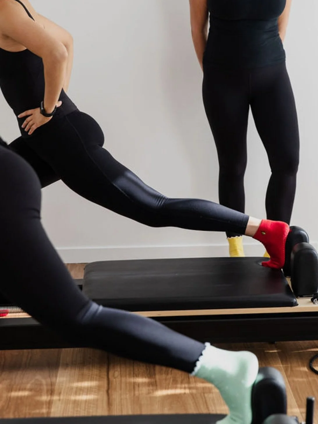 We prioritise hygiene and safety in our studio and all clients are required to wear grippy socks during their sessions 🧦 Geelong business, @sweetandsweaty.aus socks can be purchased from our studio, with a wonderful range of different styles and col