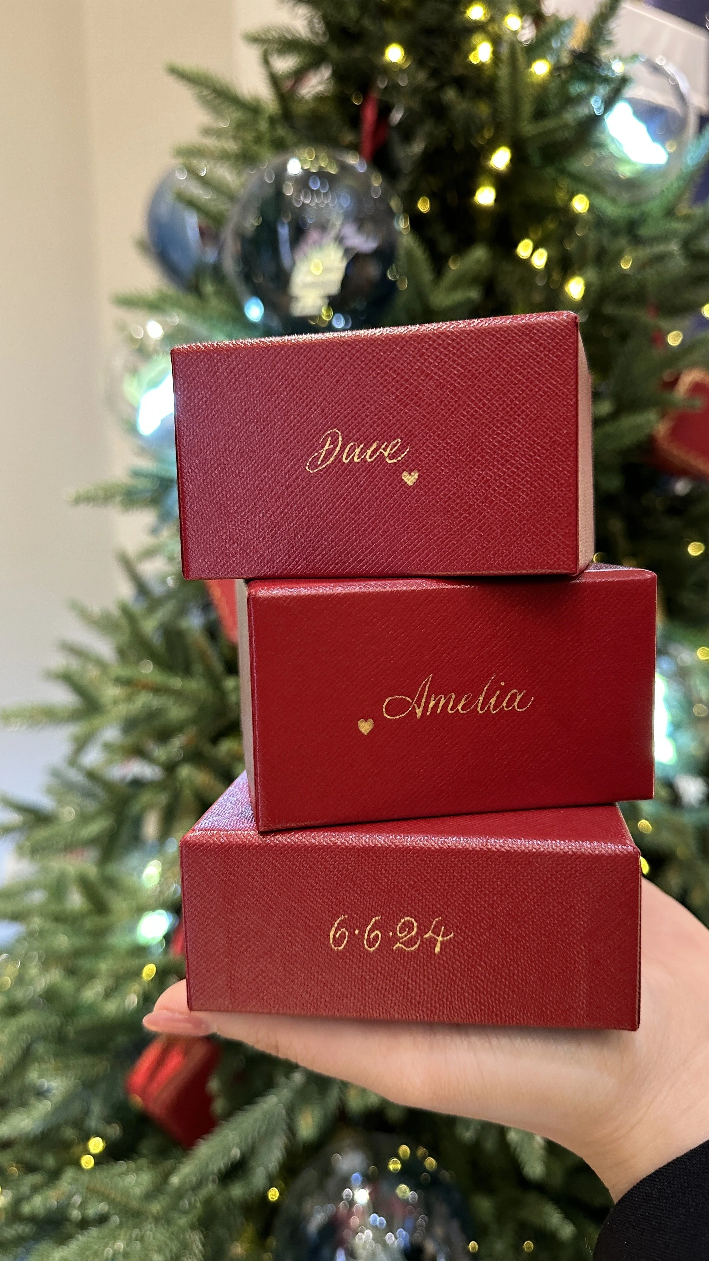 Cartier boxes Christmas Calligraphy.JPG