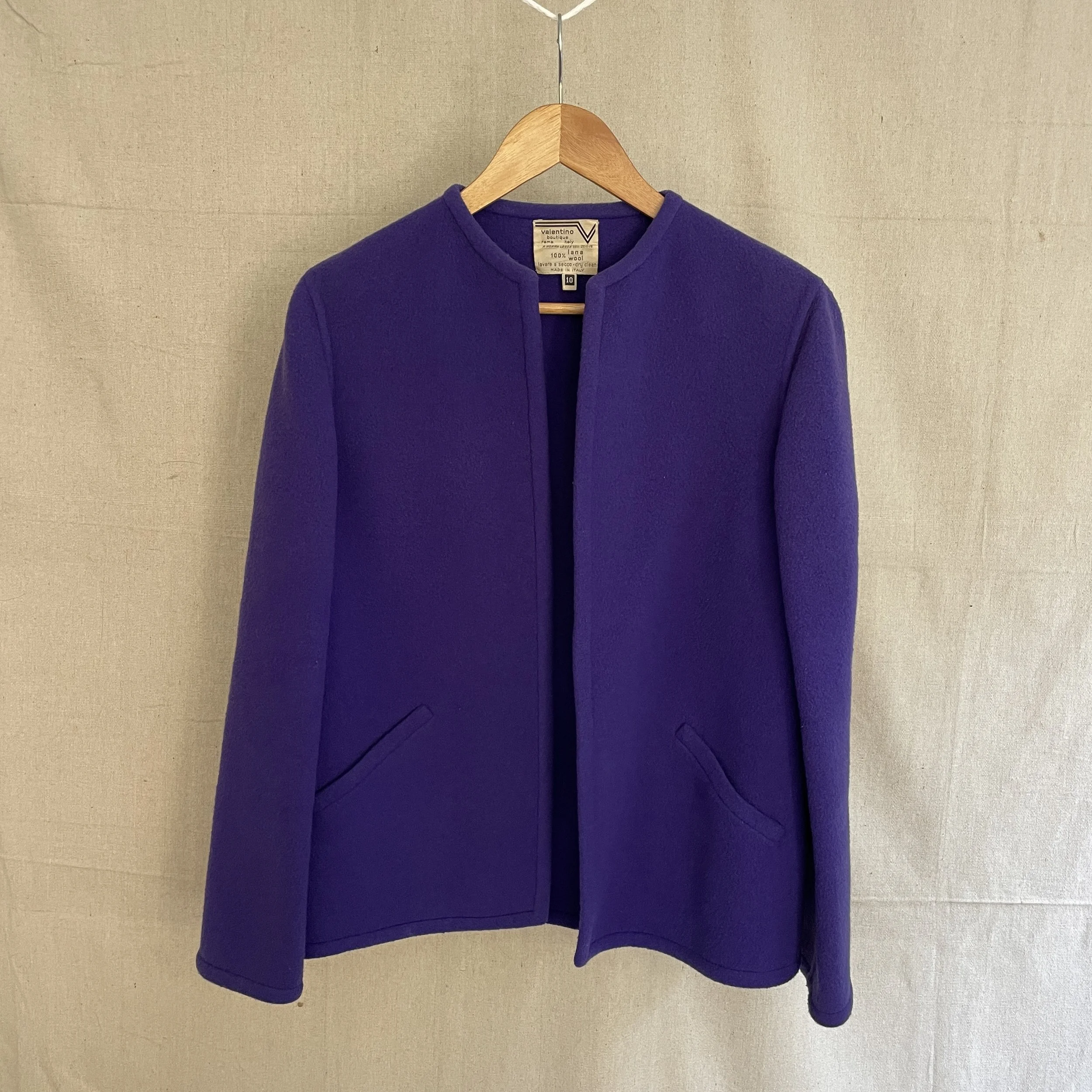 Valentino Wool Violet Coat