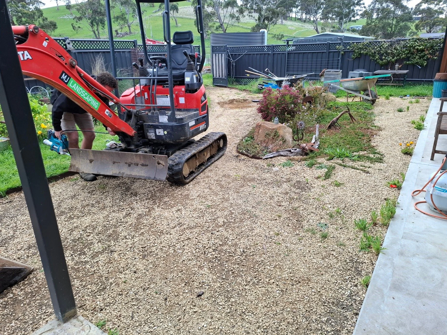 A flowing pathway project- before