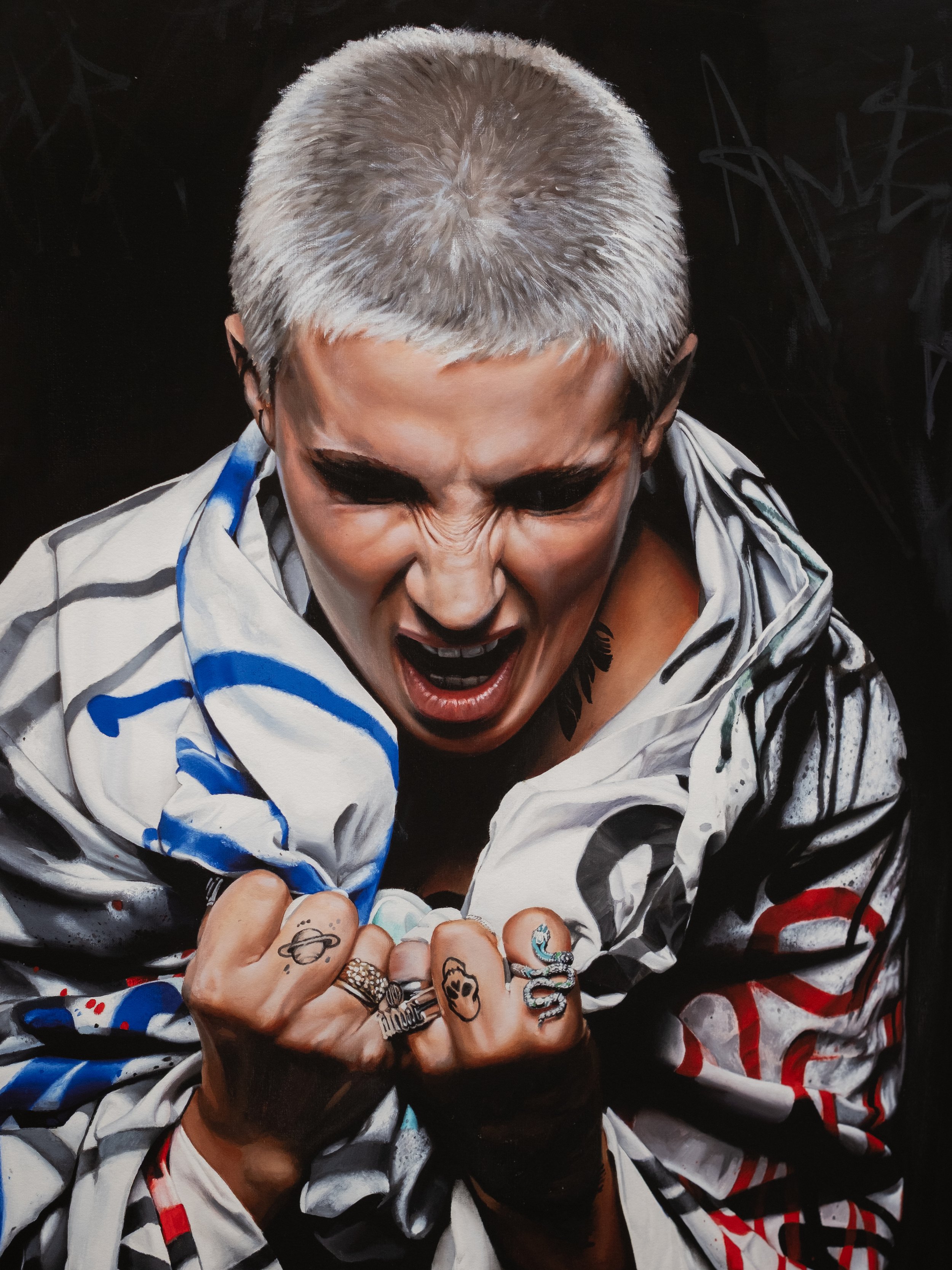 Tibor Varga - Anger Limited Edition Giclee Print Detail.jpg