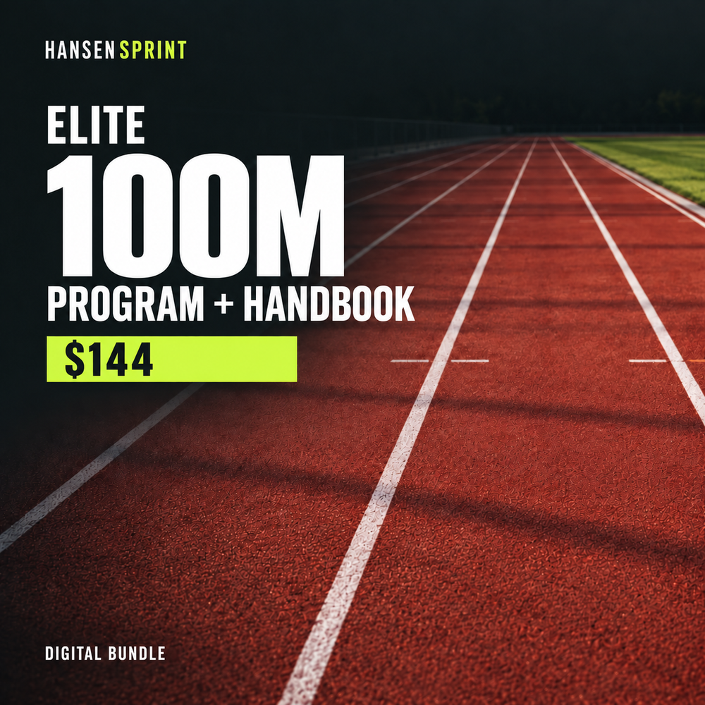 HansenSprint Elite 100m Program + Handbook digital bundle, $144.