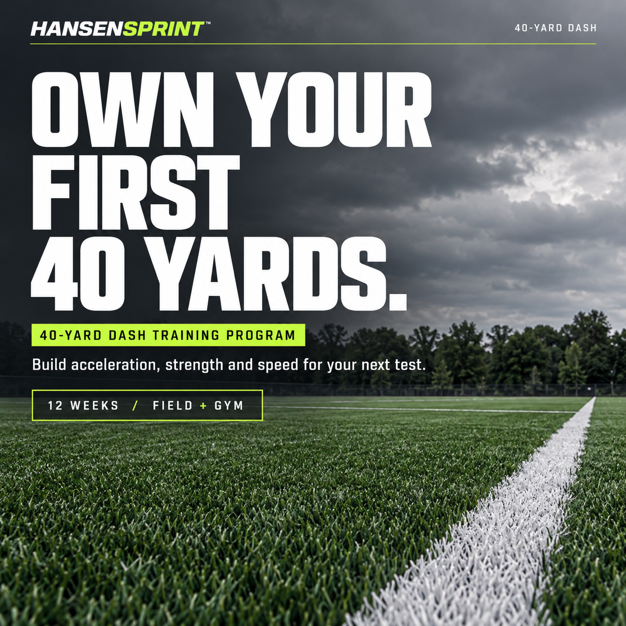 40-yard Dash Training Program