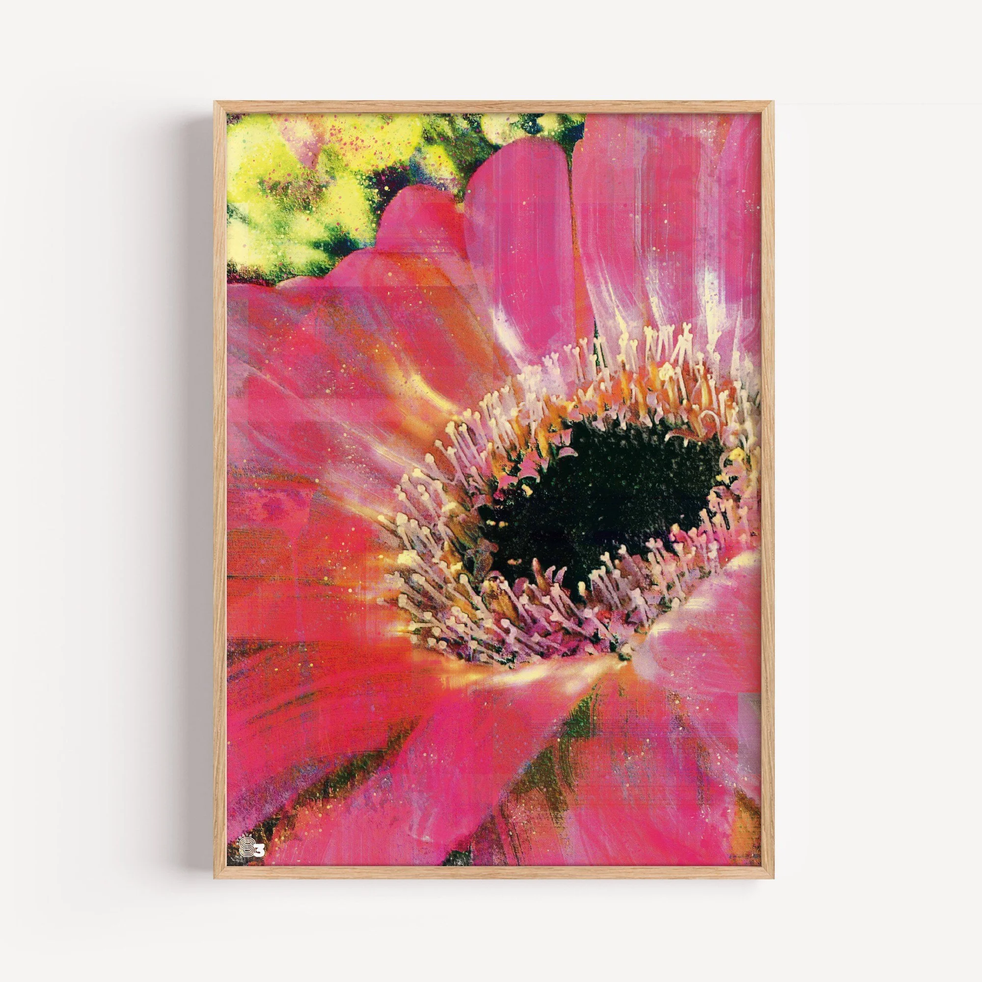 Vivid-Flora-abstract-floral-wall-art-distressed-texture-vibrant-petals