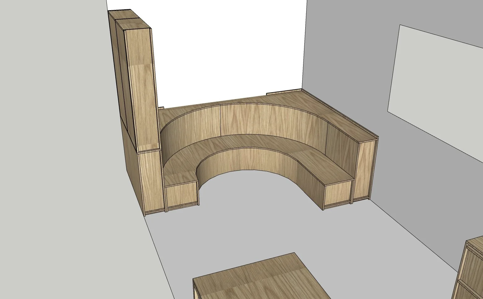 Curved Cabinets 