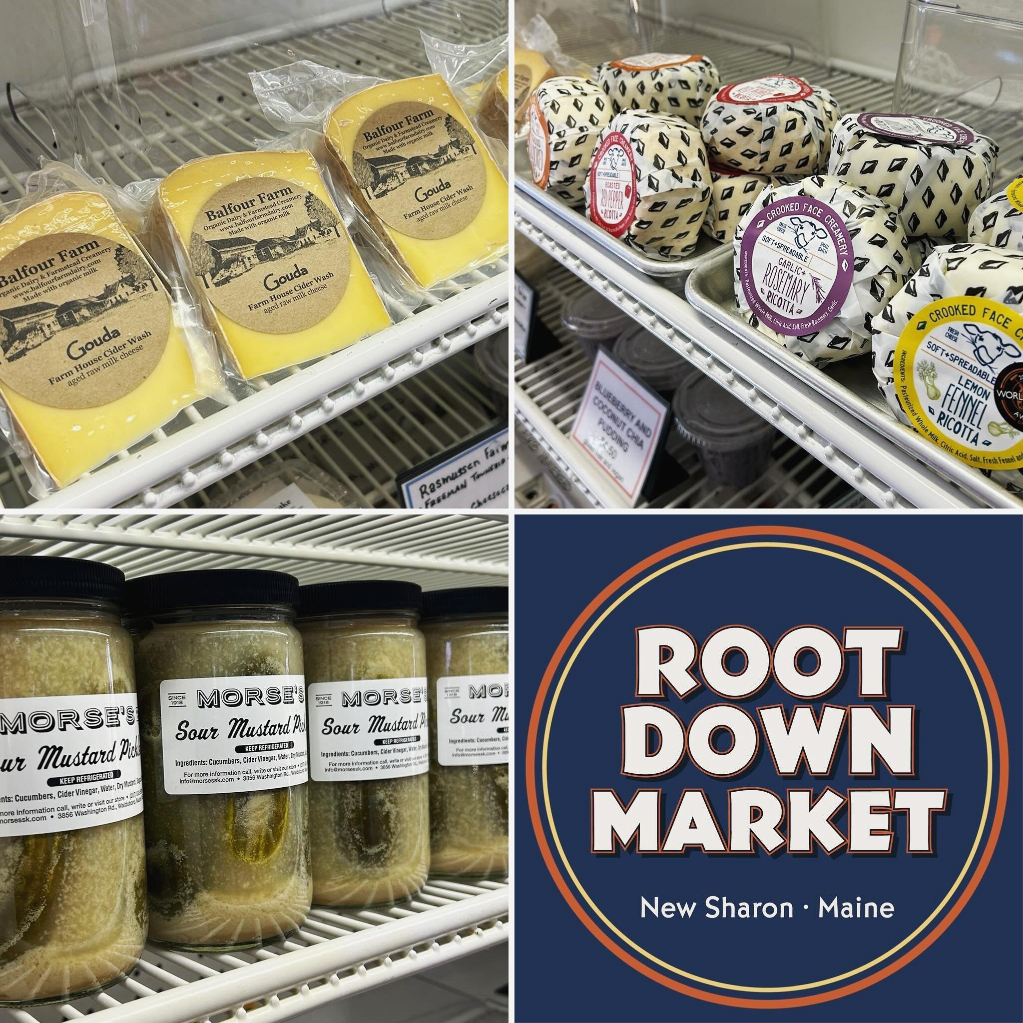 THURSDAY! Restock on some of our market favs including @balfourfarm 🧀 @morseskraut 🥒 @crookedfacecreamery and more! PLUS! Panko-fried Garlic Chile Sweet Potato Wrap and Chicken Tendies made with Pinetree Poultry chicken tenderloins! Order takeout a