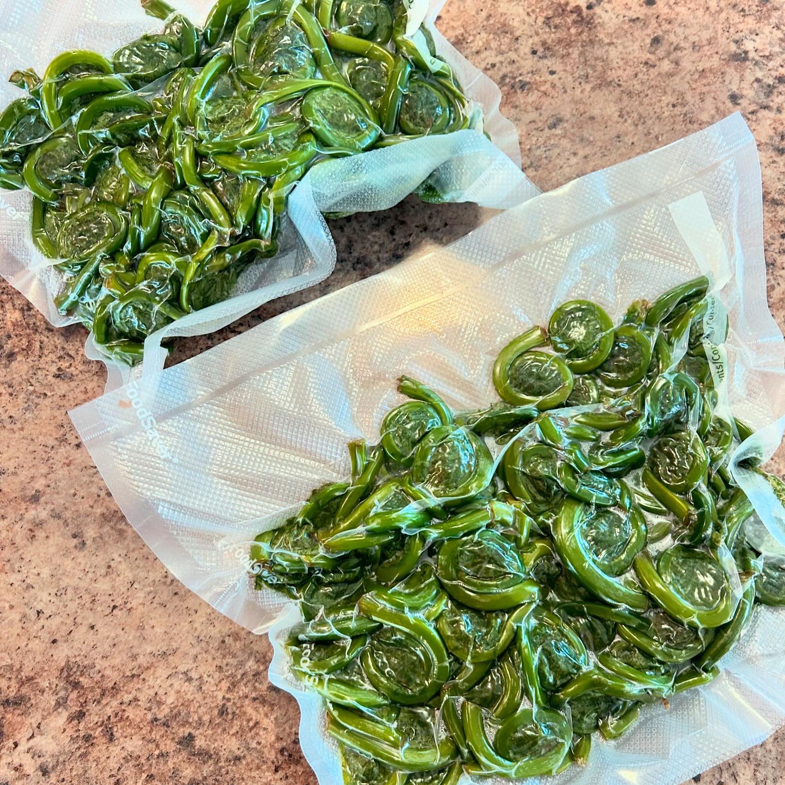 SUNDAY! Someone changed their mind about fiddleheads so we have TWO 1 lb bags available. Locally foraged by our friends at @rockyacreshomestead and vacuum sealed! We&rsquo;re here until 4pm today!
