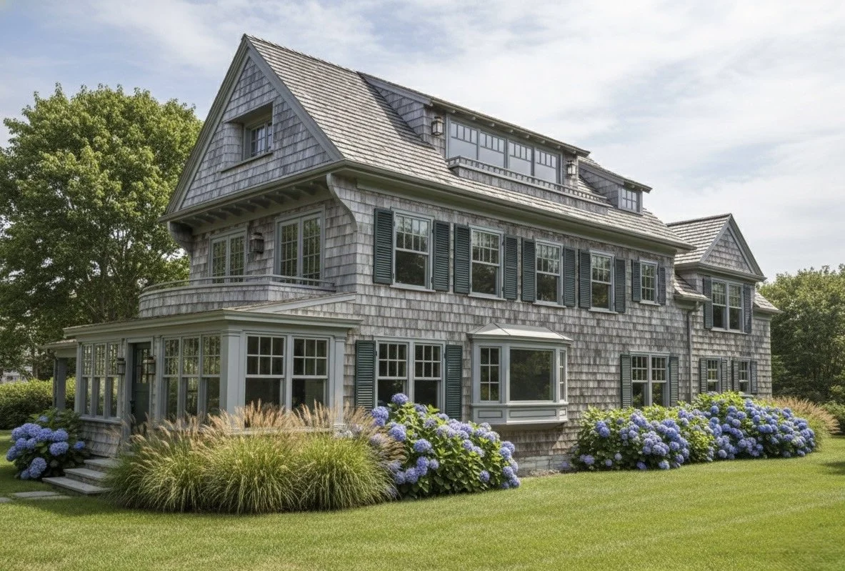 A rendering of a custom home renovation in Narragansett, RI