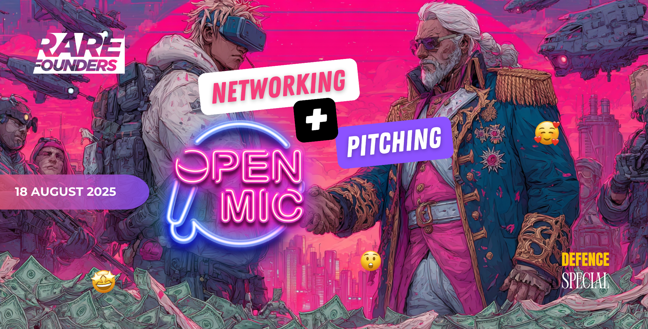 Open Mic Pitching and Networking - Defence Special . 18 aug. 2025