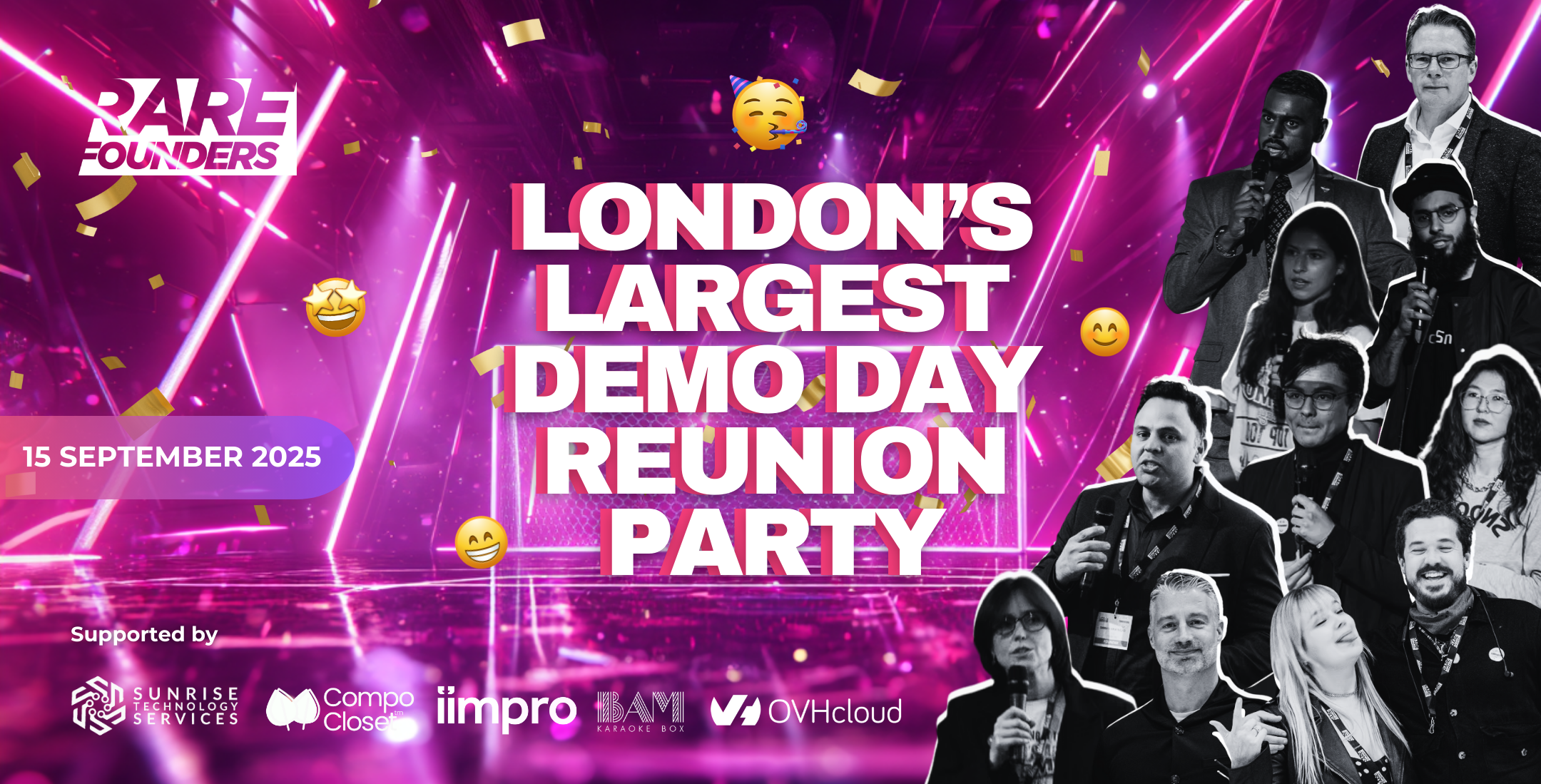 LONDON’S LARGEST DEMO DAY REUNION PARTY. 15 SEP 2025