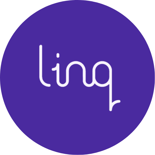 Ling logo with white text on a purple circular background.