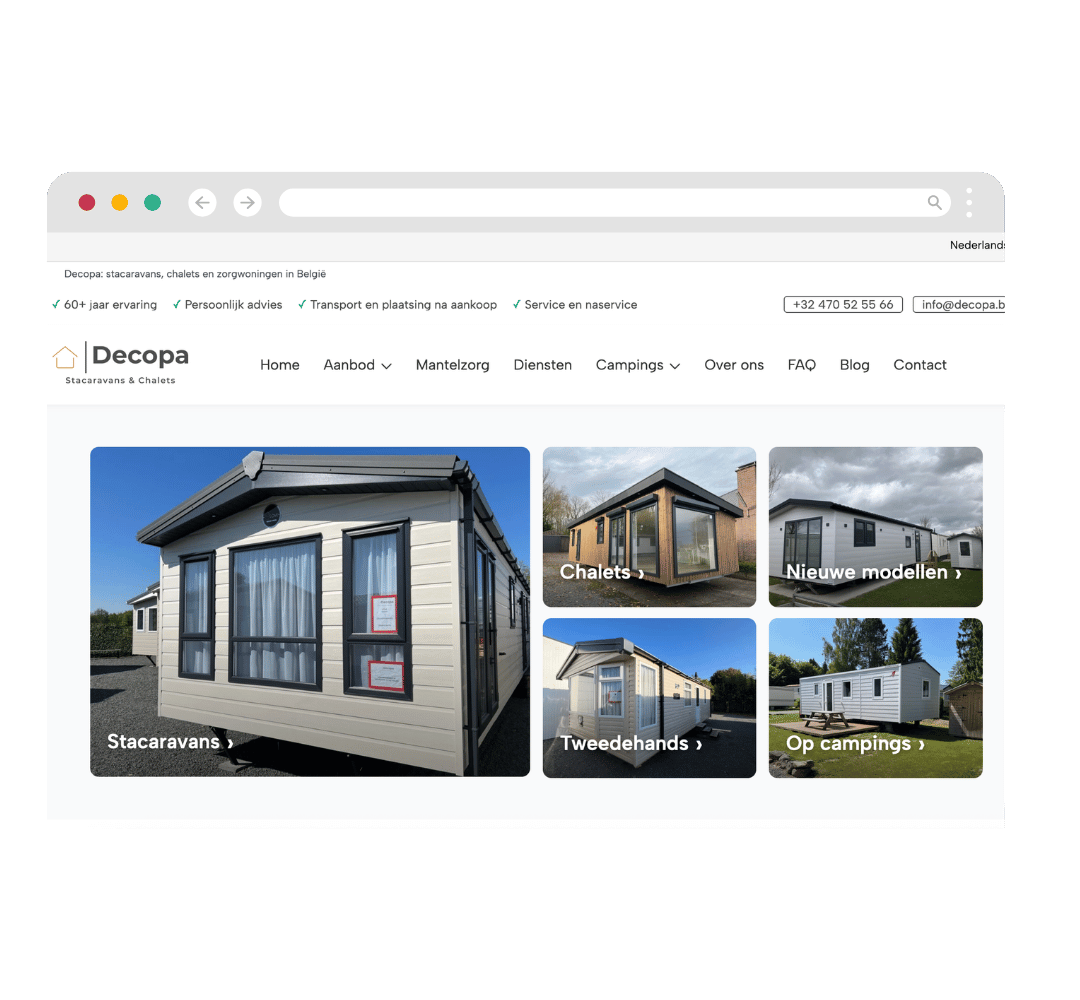 Decopa.be - Vernieuwing webshop