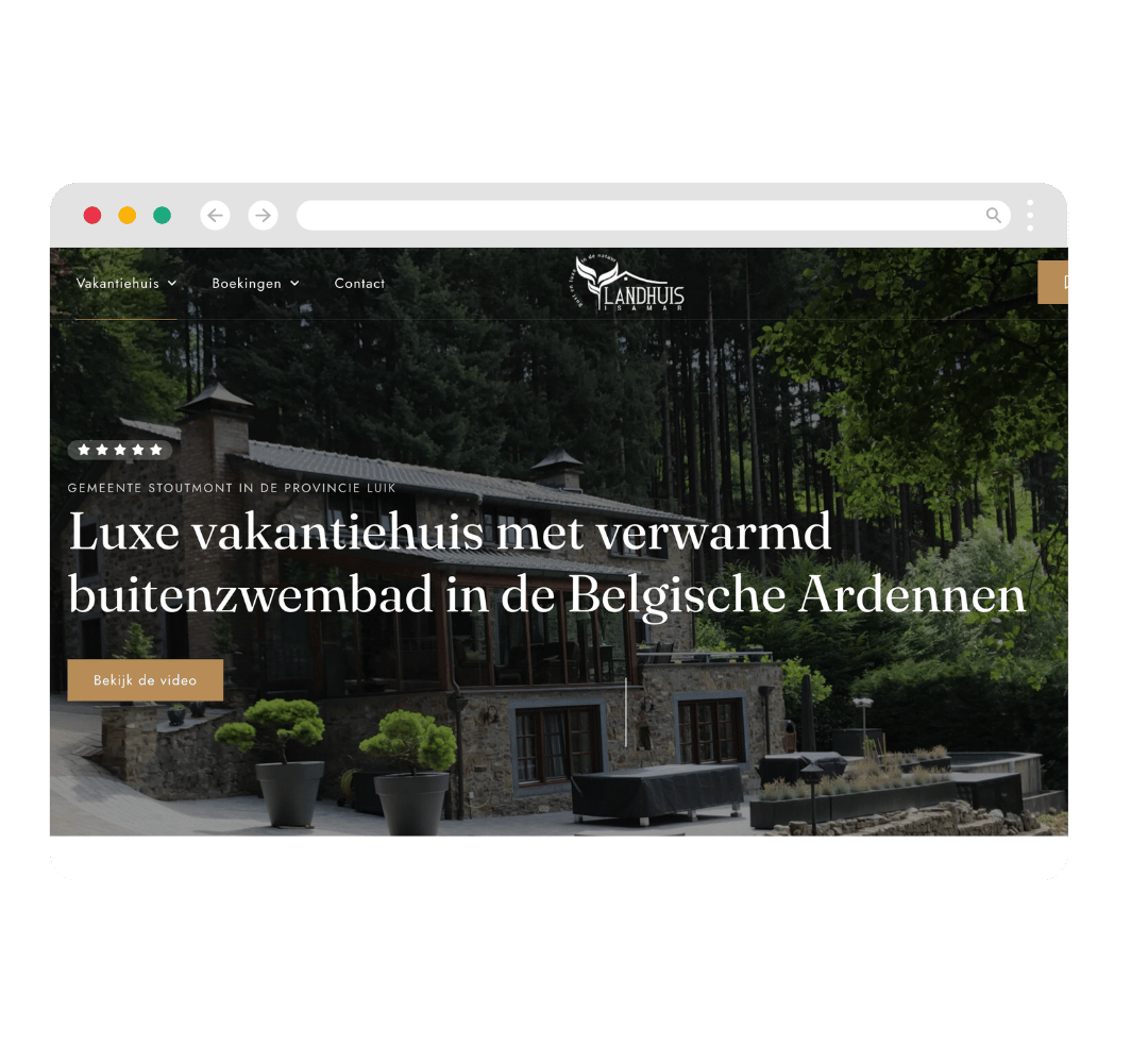 Landhuis Isamar - Website aanpassingen