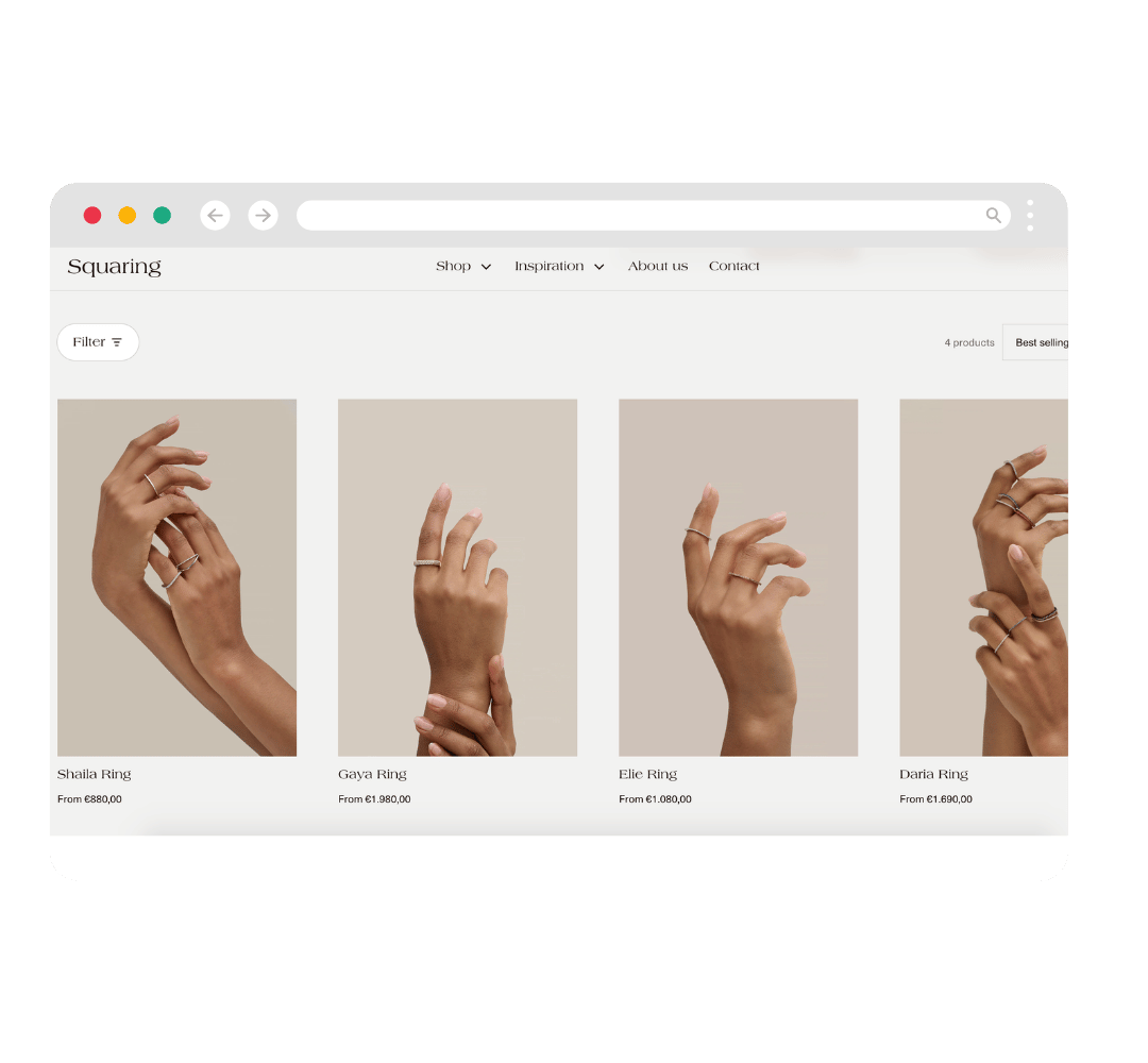 Squaring.be - Nieuwe webshop