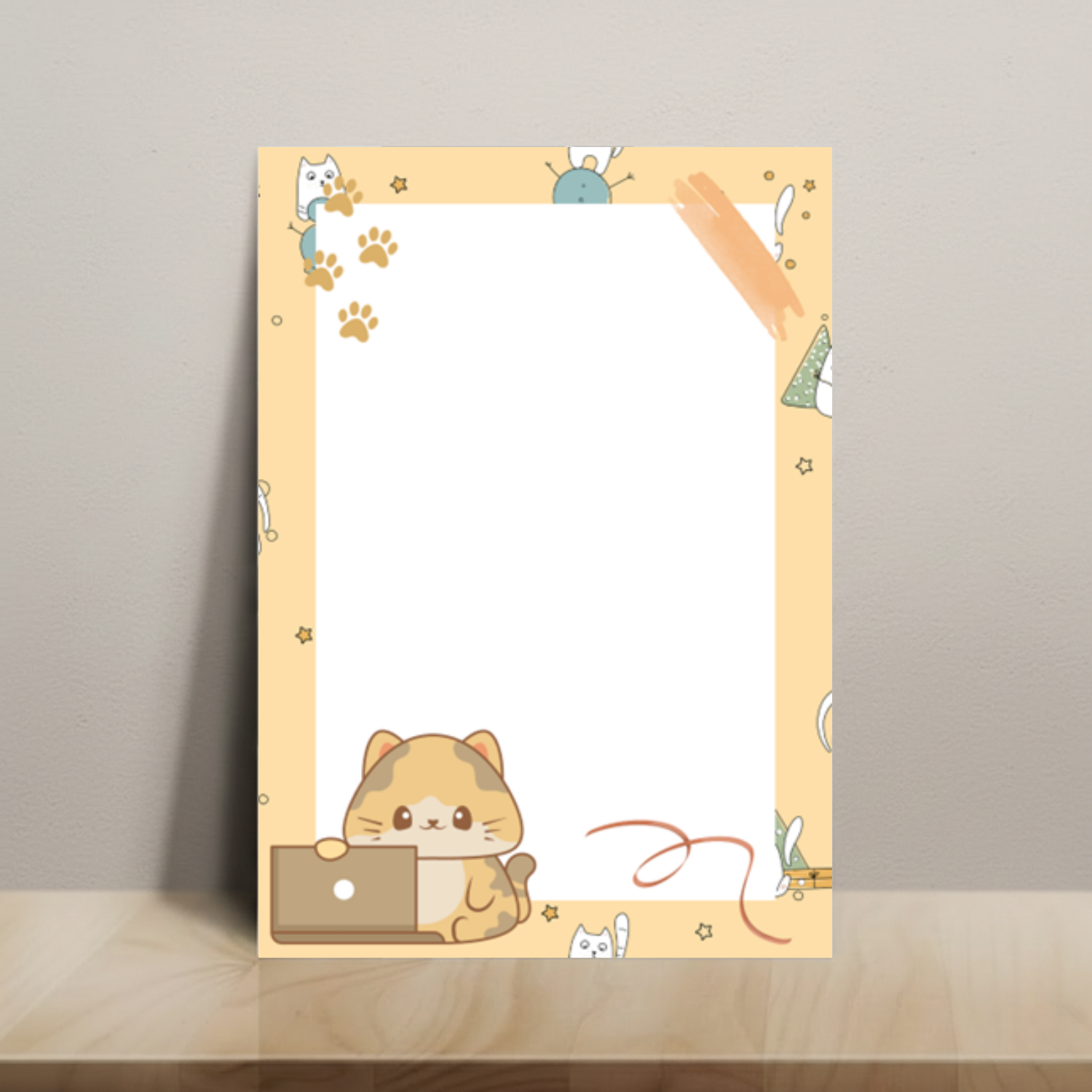 Cat Working 9 to 5 - Small Notepad