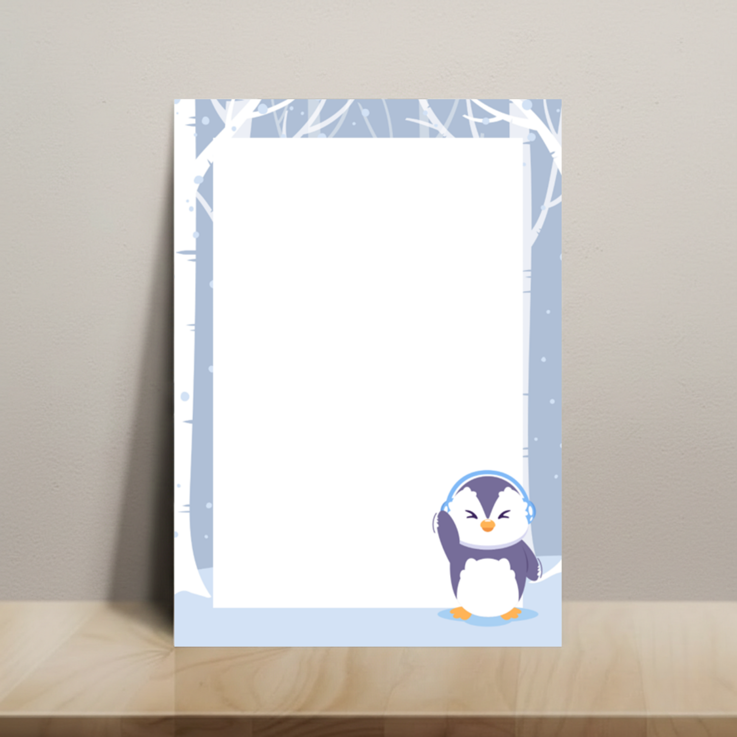 Penguin - Large Notepad