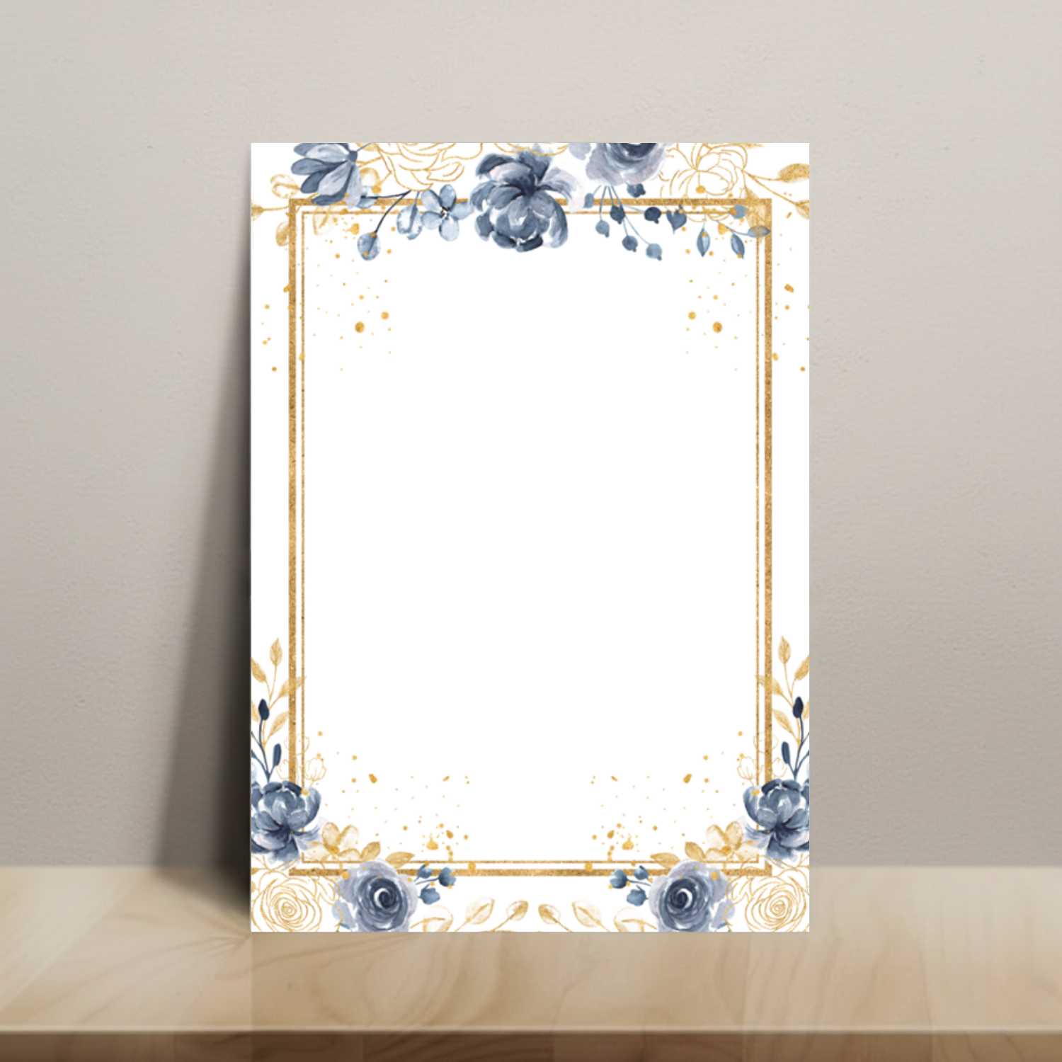 Blue and Gold - Small Notepad