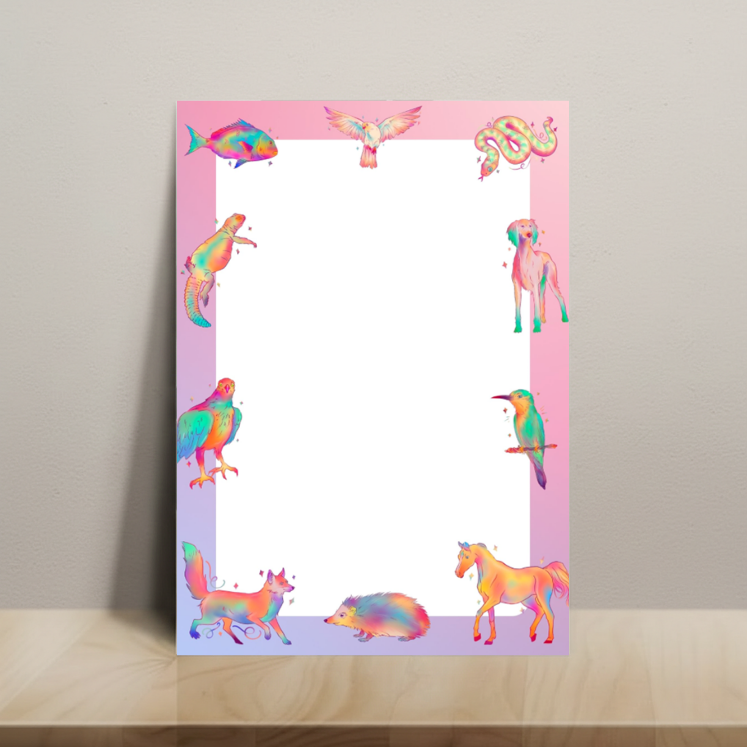 Watercolor Animals - Large Notepad