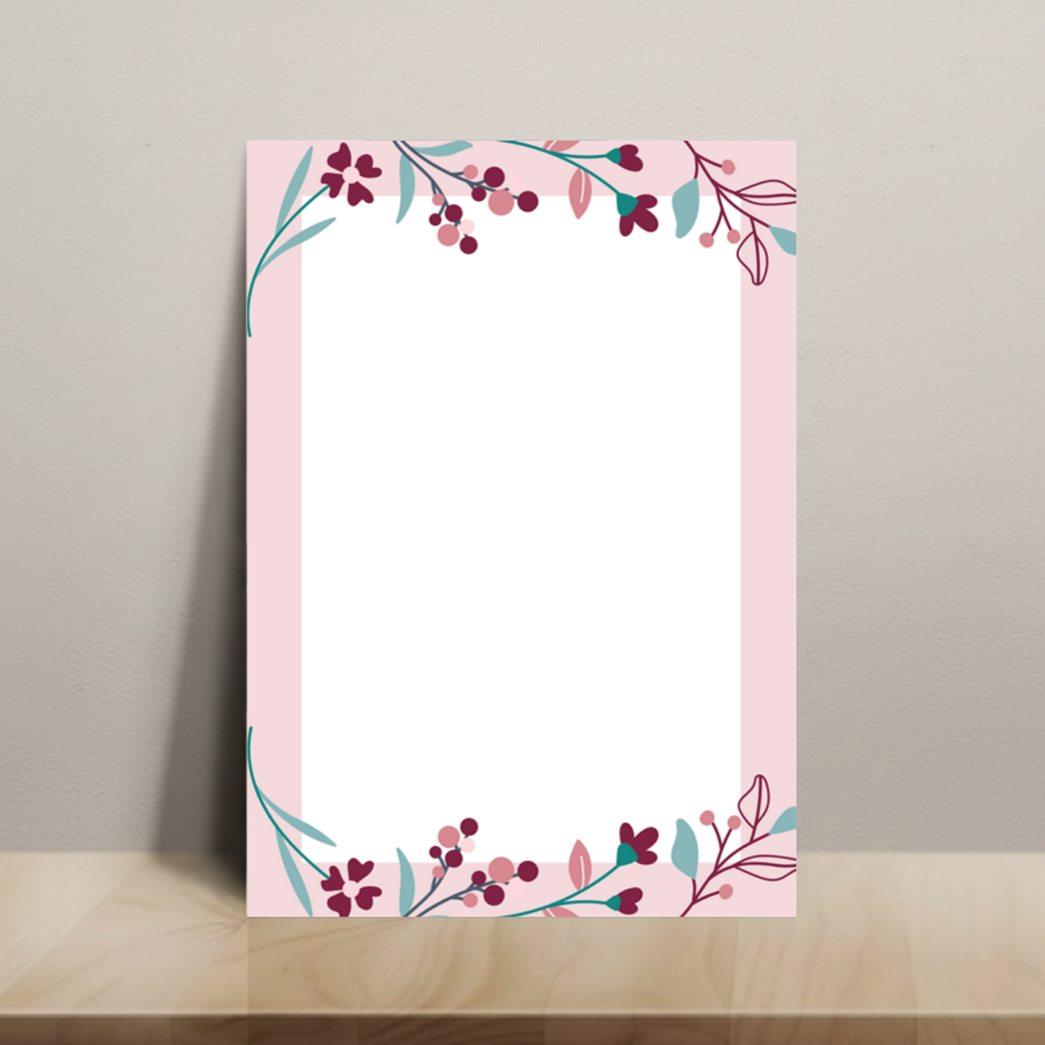 Pink Flowers - Small Notepad