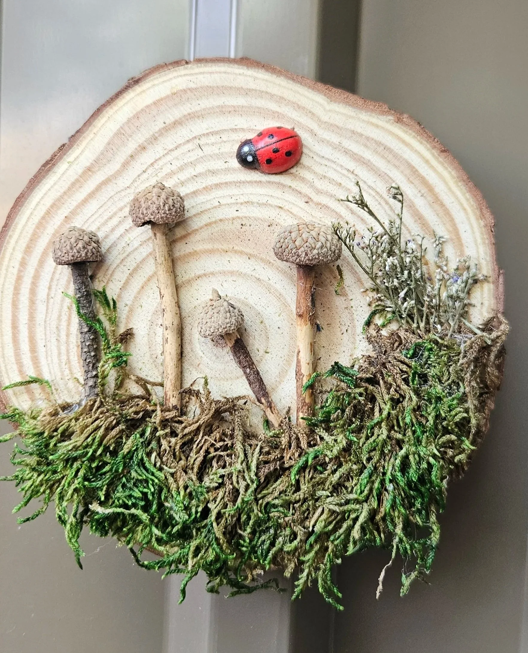 Nature Scene Wood Slice Magnet