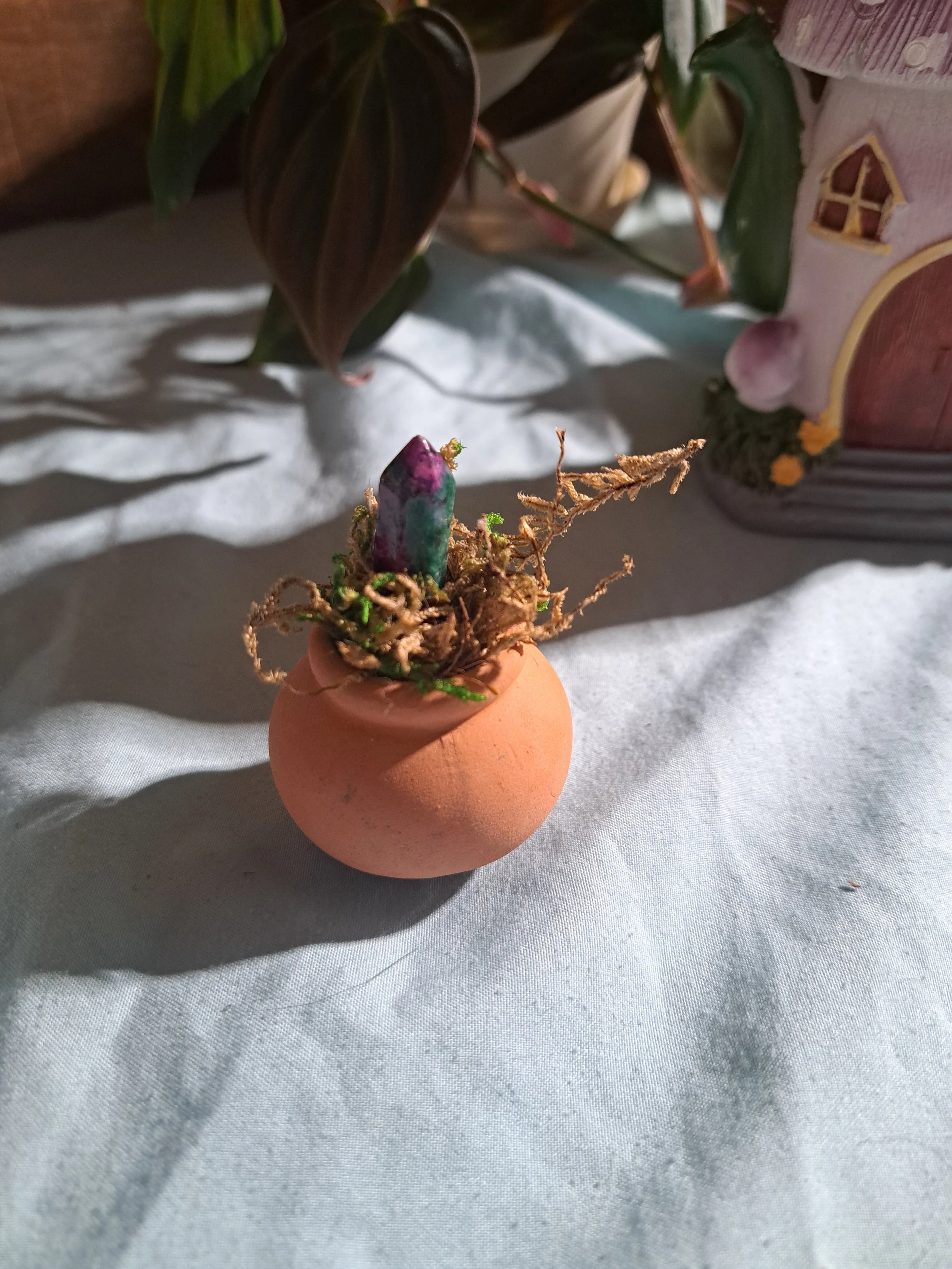 Miniature Terra Cotta Fairy Garden