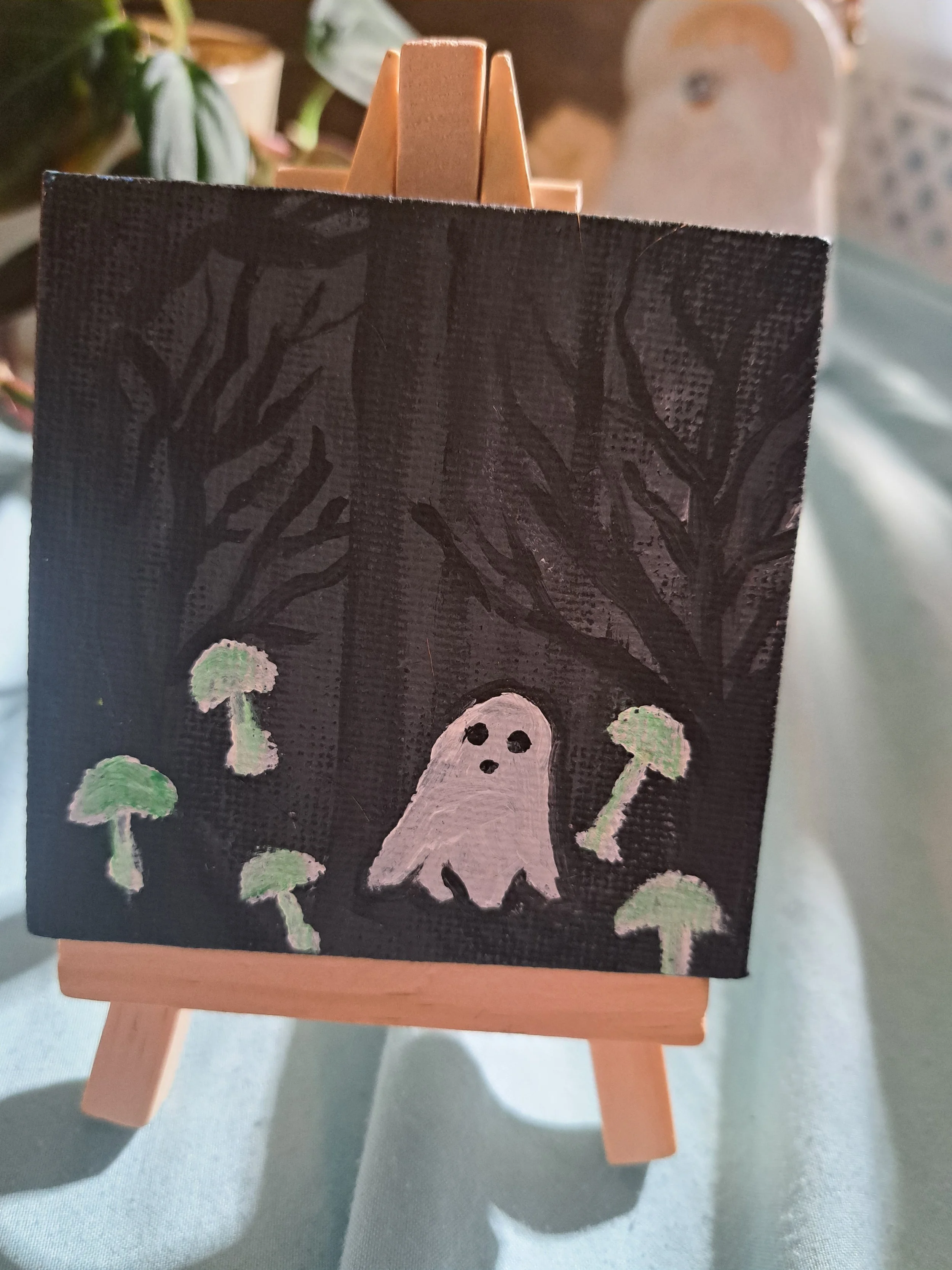 Hand painted 3x3 canvas