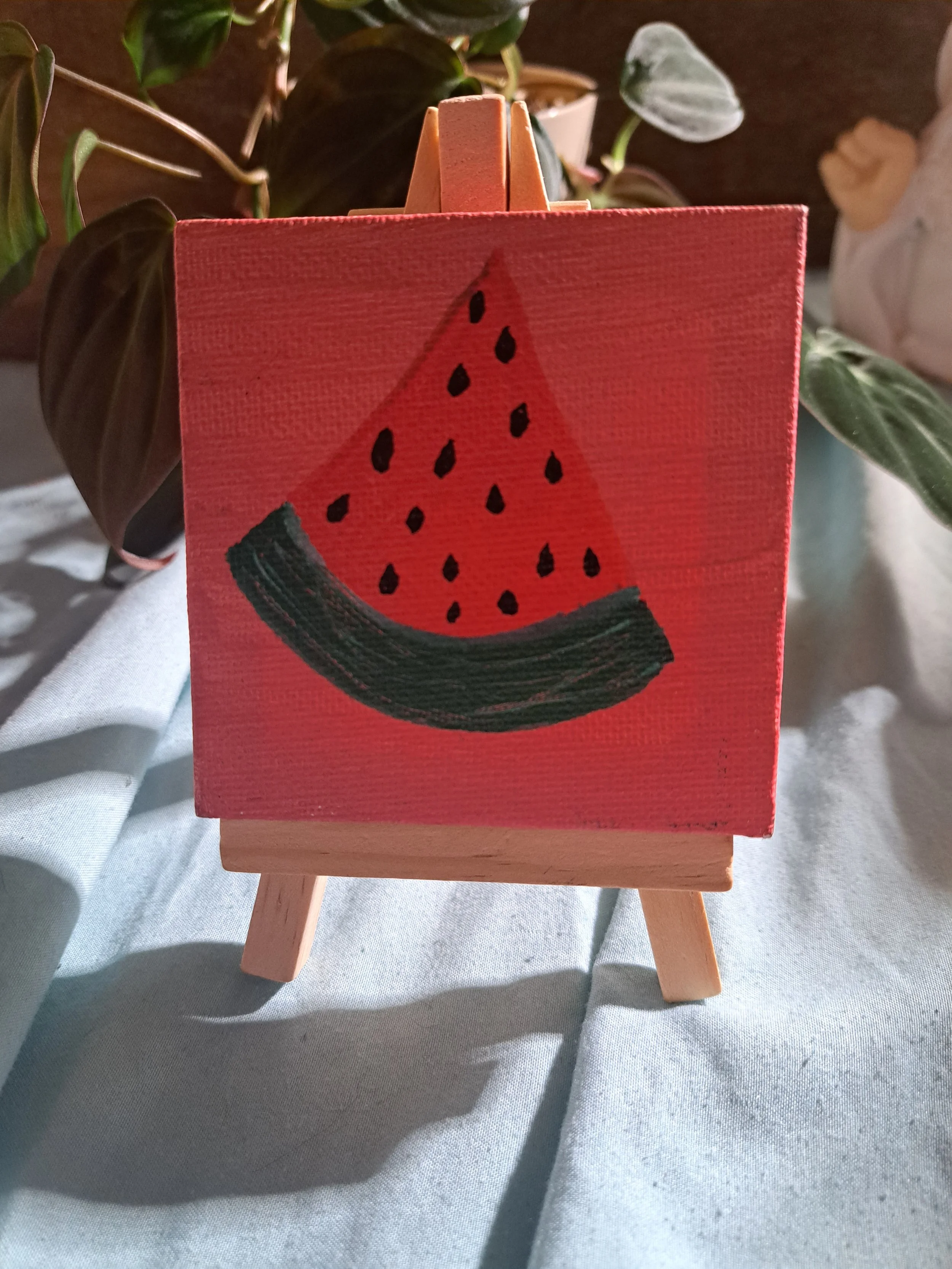 Hand painted 3x3 canvas