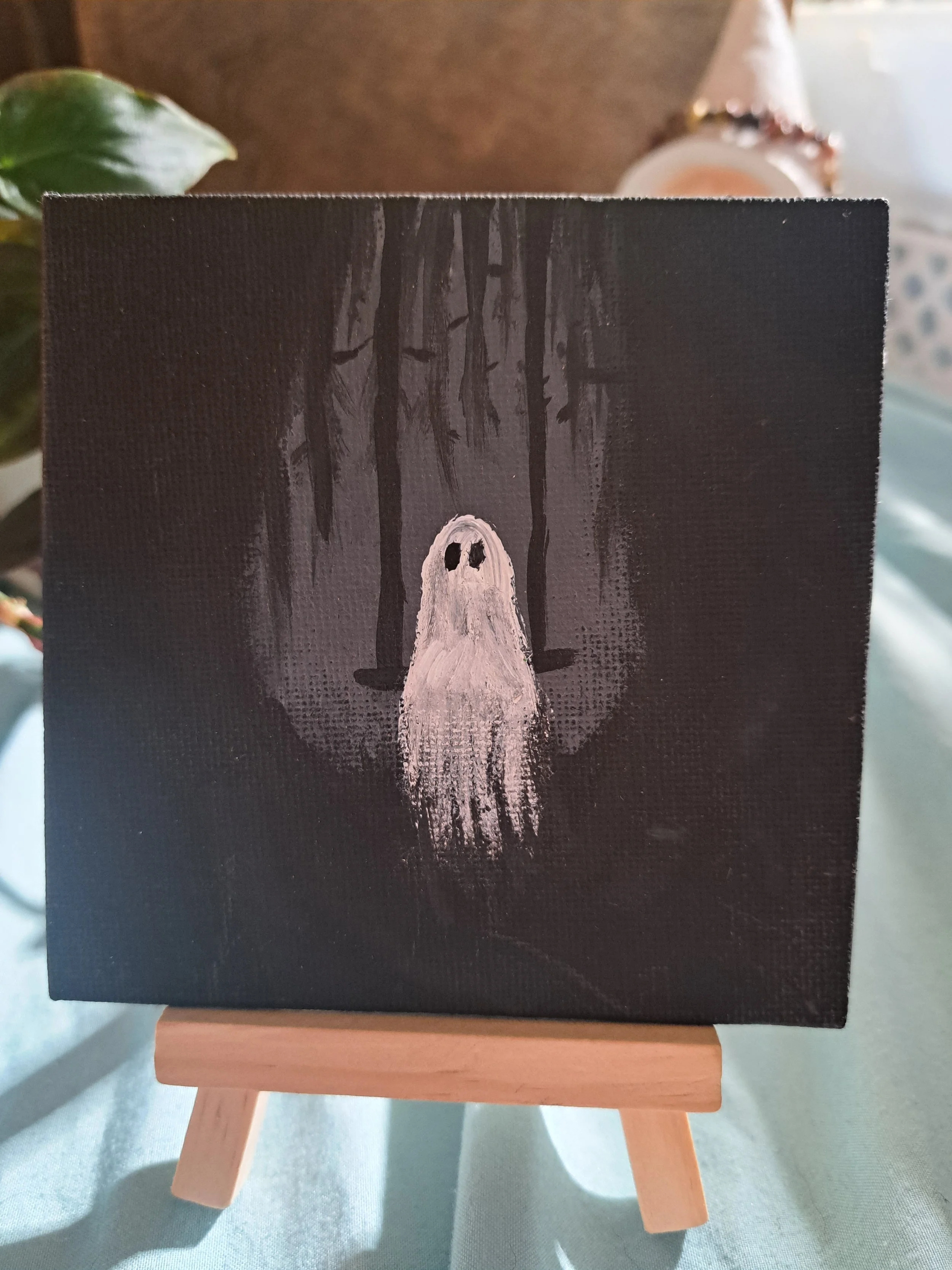Hand painted 4x4 canvas