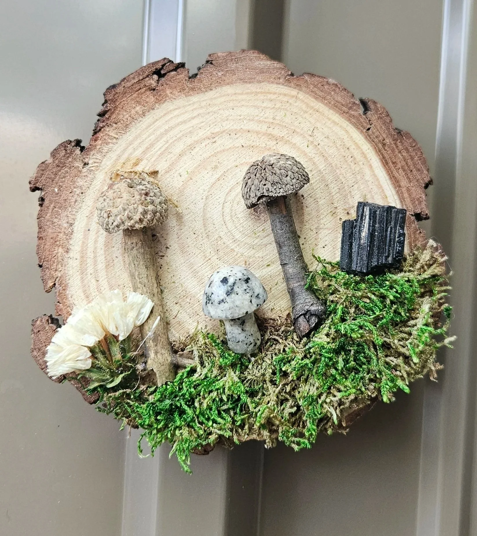 Nature Scene Wood Slice Magnet
