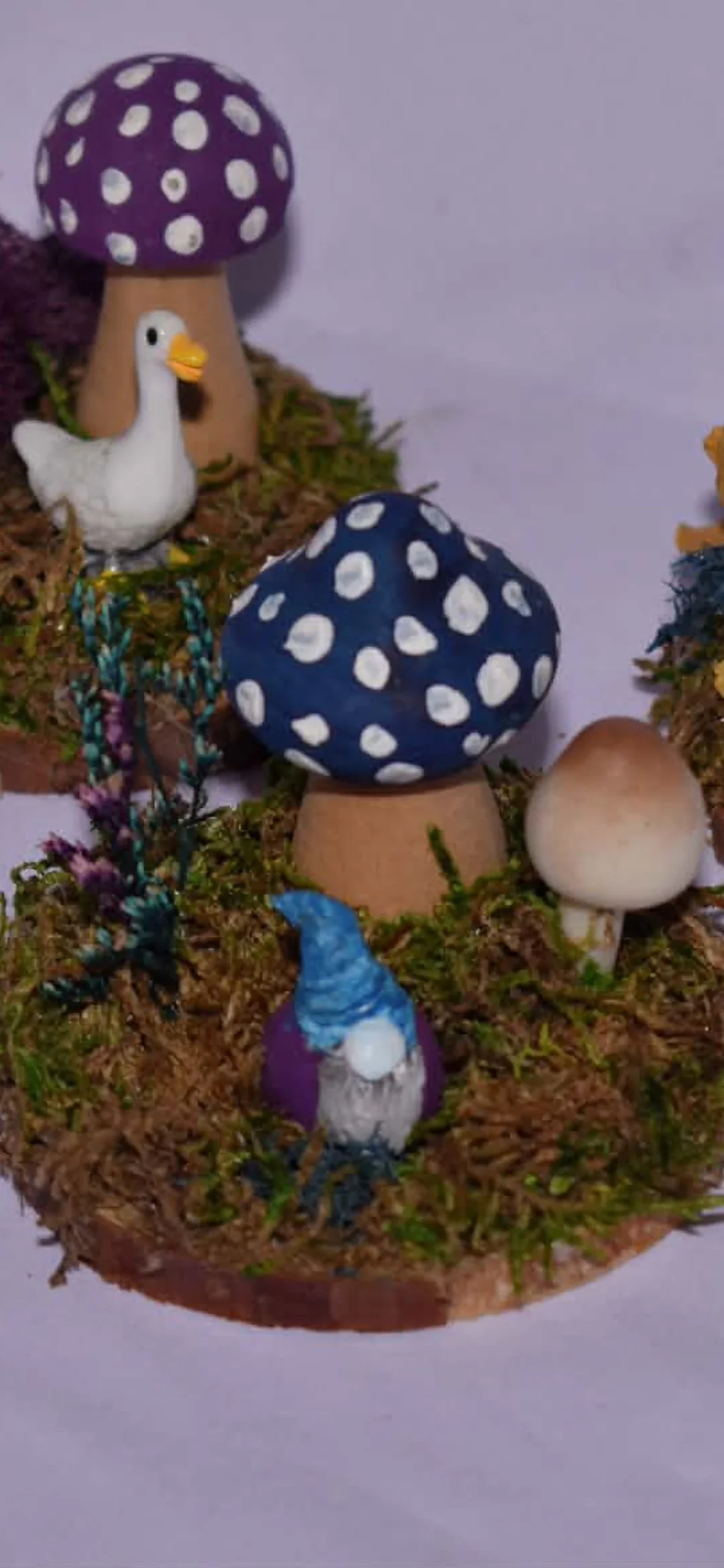 Wood Slice Fairy Garden