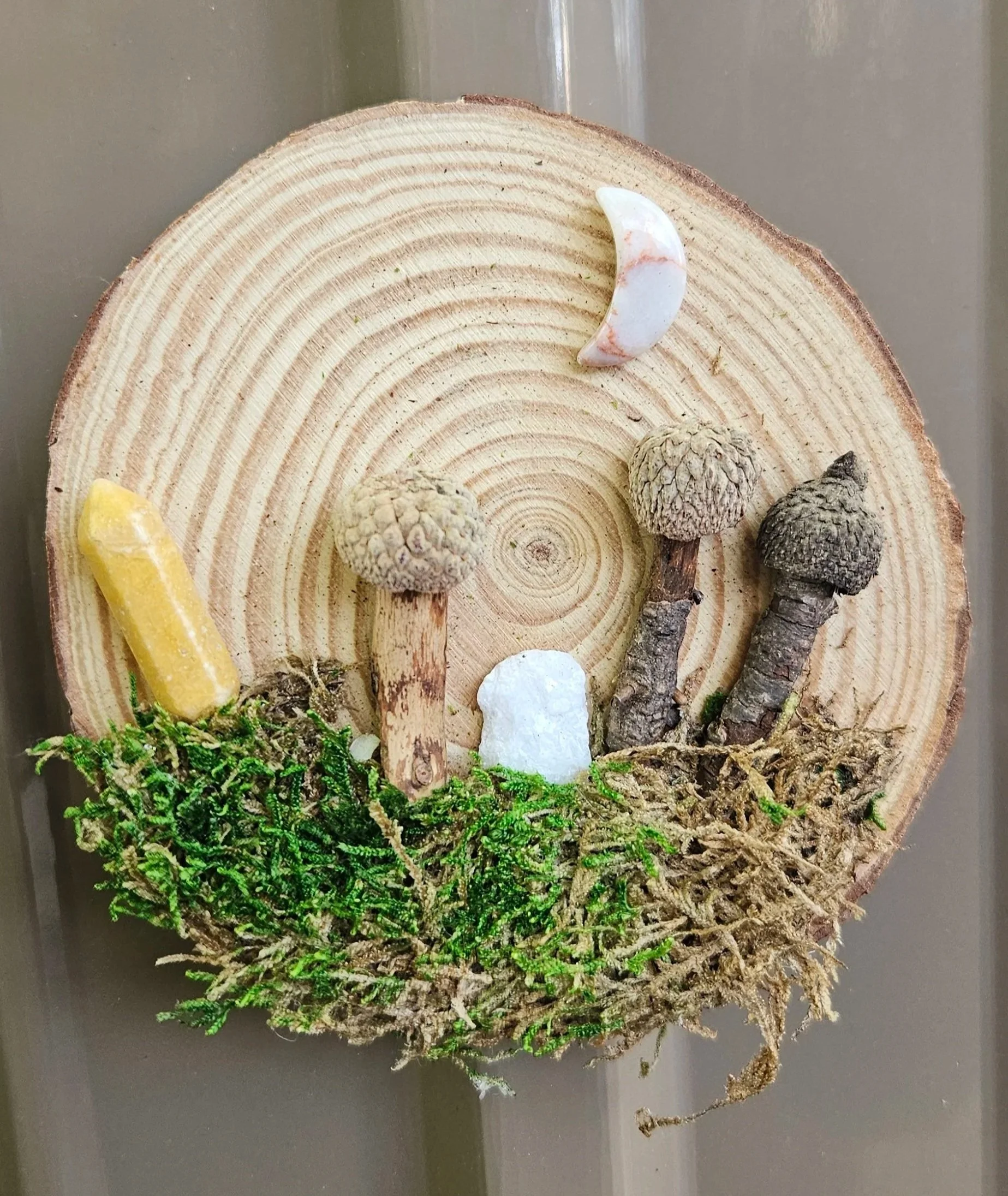 Nature Scene Wood Slice Magnet