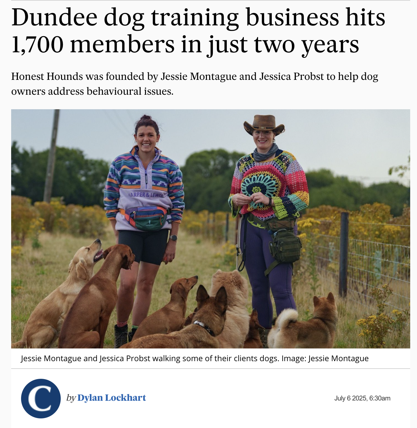 Honest Hounds Interview - The Courier UK