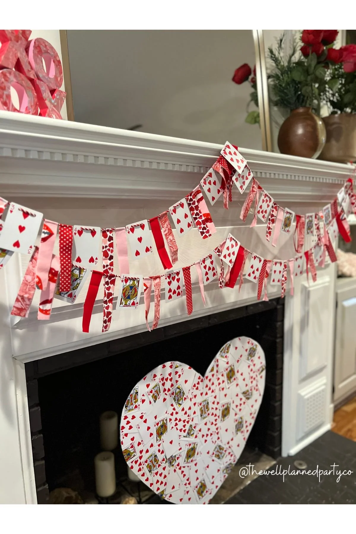 Valentine’s Playing Card Garland