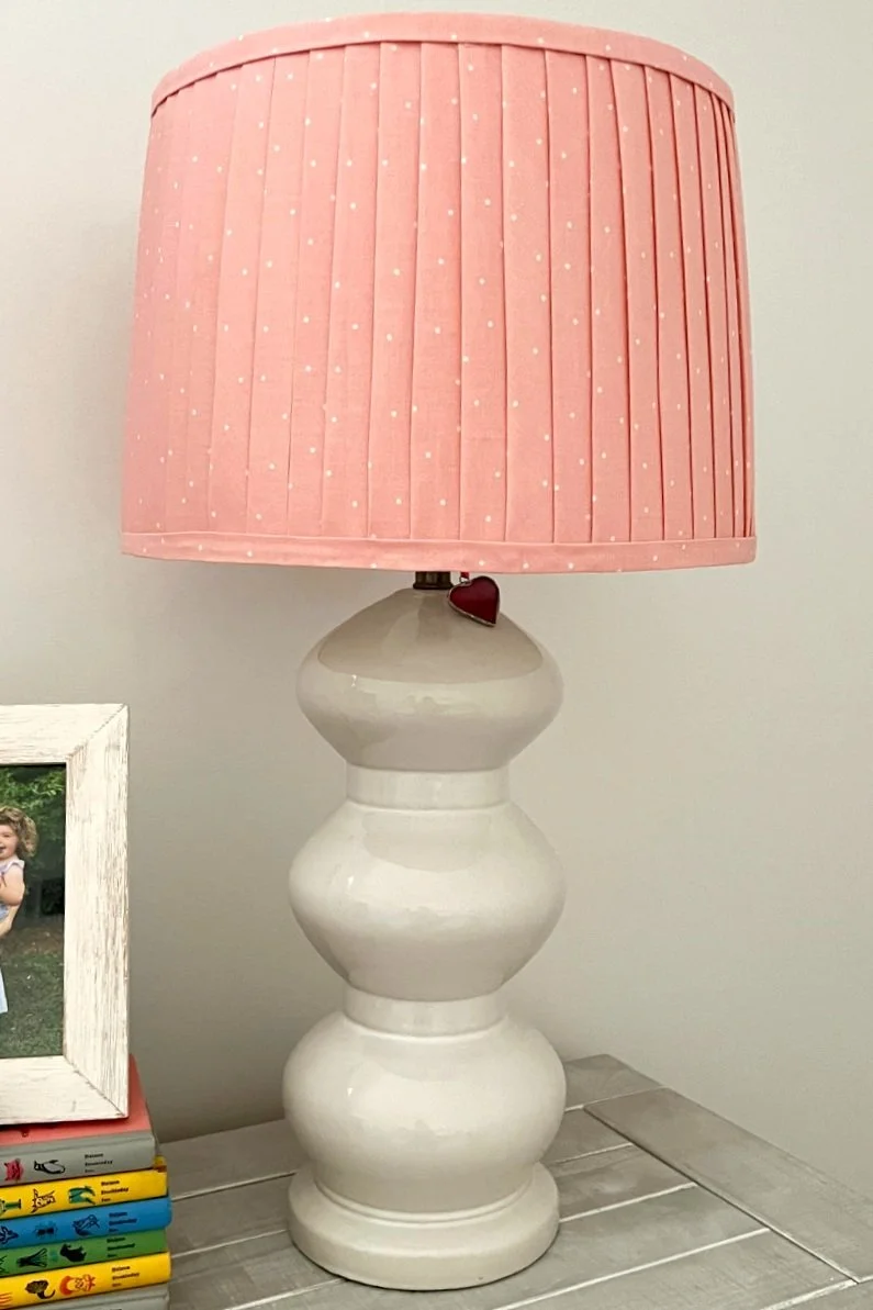 Easy Faux Pleated Lampshade