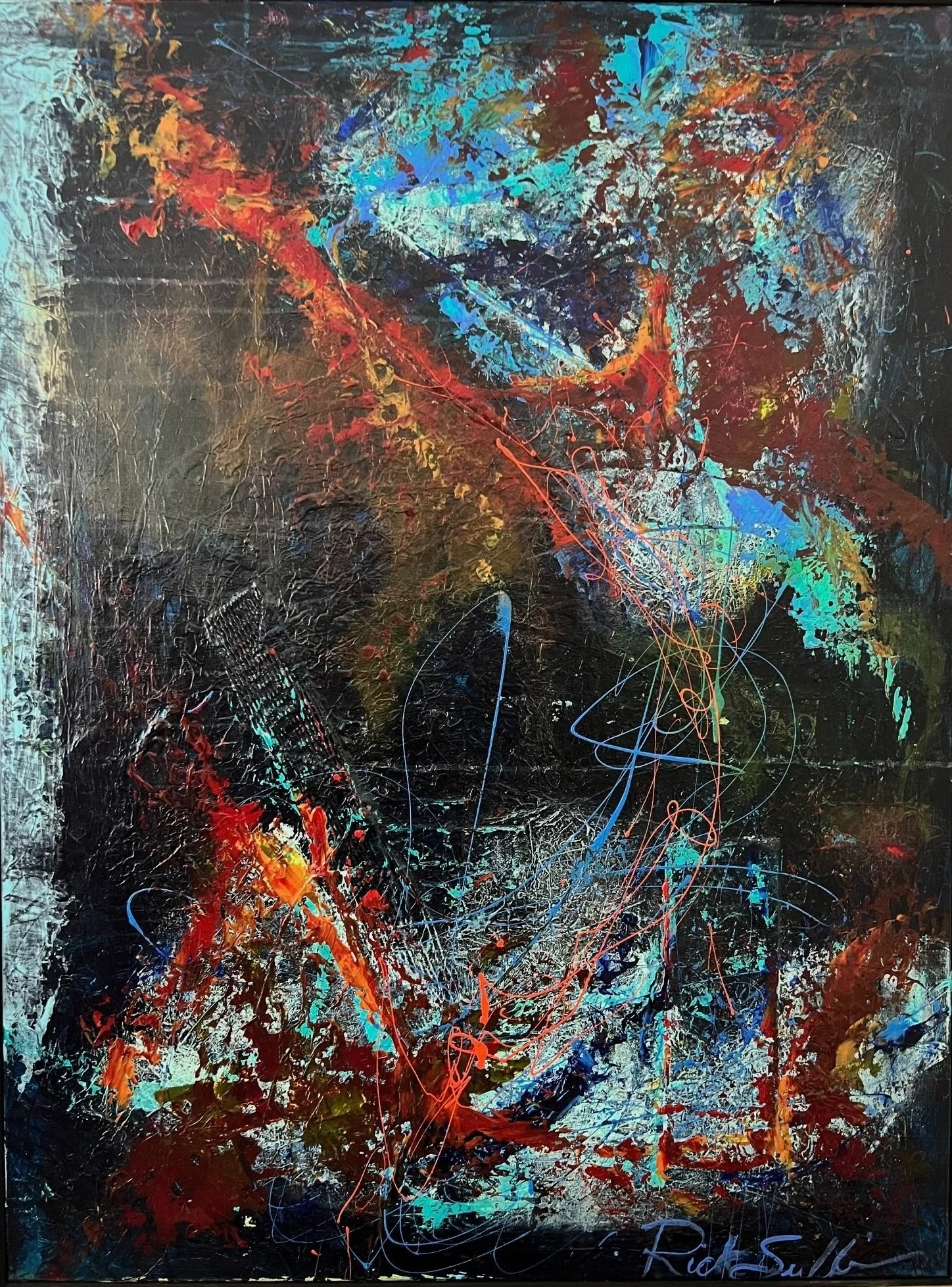 "Double Door"  Acrylic and latex, 30x40.   $950