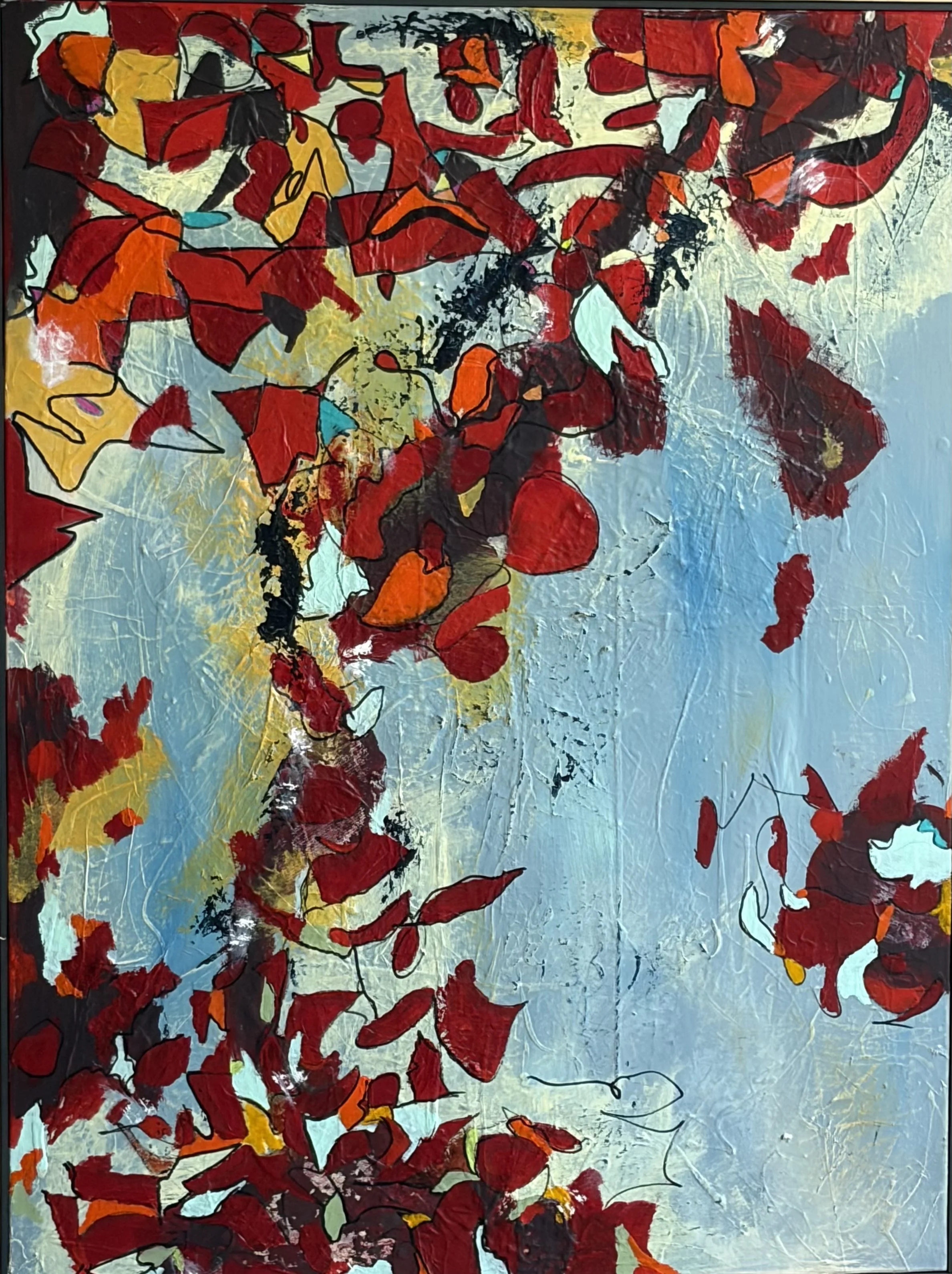 SOLD.  "Her Many Memories"  Acrylic on canvas.  30x40.