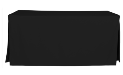 6ft table - black
 table cloth